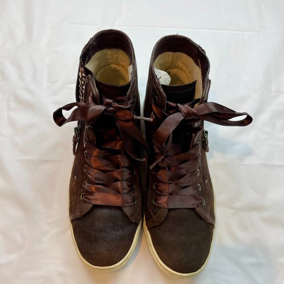 UGG Blaney Crystals Brown High-top Sneakers Size 8 - Picture 1 of 7